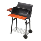 Portable Barrel Charcoal BBQ Grill Smoker with Side Shelves - BBQ Grill - British D'sire