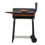 Portable Barrel Charcoal BBQ Grill Smoker with Side Shelves - BBQ Grill - British D'sire
