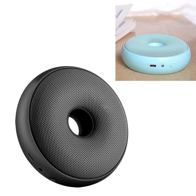 Portable Donut Electric Air Purifier Home Car Anion Ozone Deodorizer(Black) - British D'sire Main image