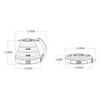 Portable Folding Silicone Intelligent Constant Temperature Travel Camping Electric Kettle, Power cord specification:US Plug(Blue) - British D'sire