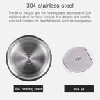 Portable Folding Silicone Intelligent Constant Temperature Travel Camping Electric Kettle, Power cord specification:US Plug(Pink) - British D'sire