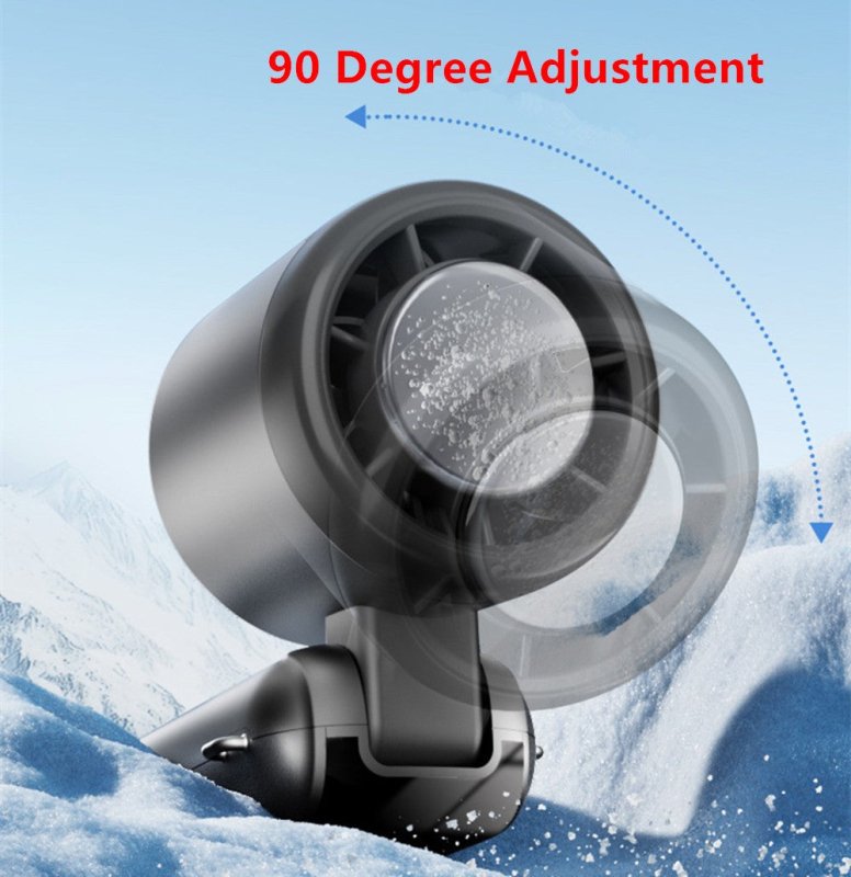 Portable Handheld Mini Turbo Fan In/Outdoor USB Rechargeable Ice Cooling Fans w/LED Display Fan (US Logistics For USPS/DHL/Fedex/UPS. No designated logistics accepted，TK/TMEU only For self-pickup） - British D'sire