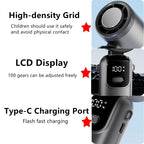 Portable Handheld Mini Turbo Fan In/Outdoor USB Rechargeable Ice Cooling Fans w/LED Display Fan (US Logistics For USPS/DHL/Fedex/UPS. No designated logistics accepted，TK/TMEU only For self-pickup） - British D'sire