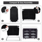 Portable Kitchen Table Folding Camping Outdoor BBQ Picnic Storage Shelves Stand - Camping Kitchen - British D'sire