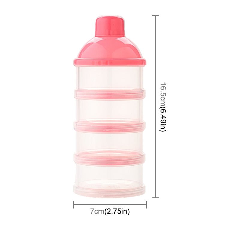 Portable Milk Powder Formula Dispenser Food Container Storage Feeding Box for Baby(Pink) Secondary image