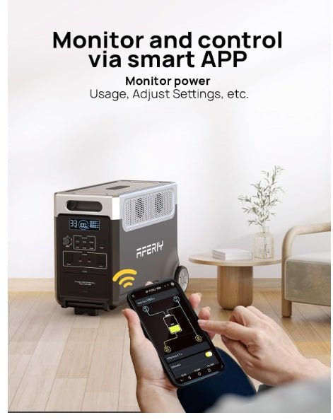 Lazio 3600W Portable Power Station – 3840Wh LiFePO4 Battery, Expandable to 11520Wh, 220V-240V UPS, Solar Generator, EPS Backup, Camping & Travel Power Solution Secondary image