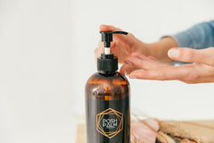 Posh Palm Sandalwood & Jasmine Hand Sanitizer Gel Pump Bottle 500ml - Sanitizers & Mouth Wash - British D'sire