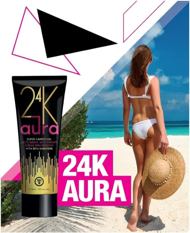 Power Tan 24K Aura Bronzing Sunbed Tanning Lotion Accelerator 250ml Secondary image