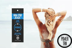 Power Tan Non-Stop Black (DHA Free) Hybrid UV Sunbed Tanning Accelerator 20ml - British D'sire