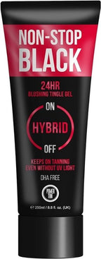 Power Tan Non-Stop Black Tingle Gelee (DHA Free) Hybrid UV Sunbed Tanning Accelerator Lotion 250ml - British D'sire