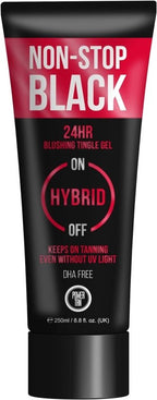 Power Tan Non-Stop Black Tingle Gelee (DHA Free) Hybrid UV Sunbed Tanning Accelerator Lotion 250ml - Body Care - British D'sire