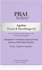 PRAI Ageless Throat and Decolletage Oil (15ml) Dropper - For Fine Lines and Wrinkles on the Neck - British D'sire