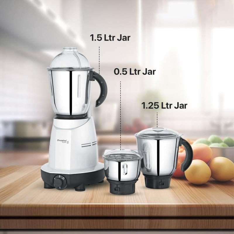 Premier KM 501 Grinder/Blender, White, 550W - Kitchen Accessories - British D'sire