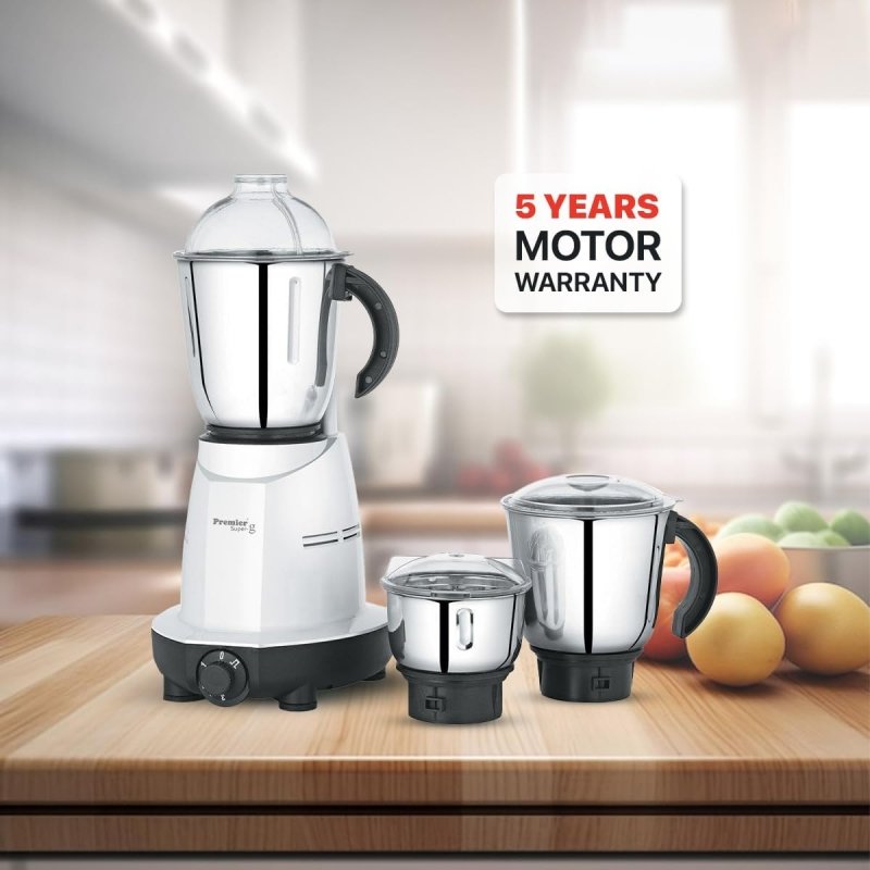 Premier KM 501 Grinder/Blender, White, 550W - Kitchen Accessories - British D'sire