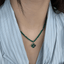 Premium INS style S925 pure silver necklace for women's Lucky clover zircon bead Design exquisite fashion necklace - Necklaces & Pendants - British D'sire