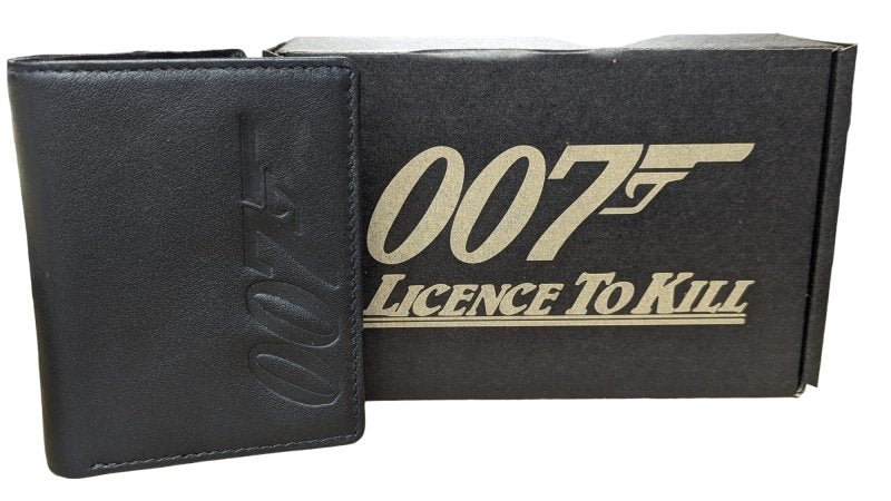 Premium Nappa Genuine Leather, James Bond 007 Bi Fold Wallet Swolit RFID Blocker Gift Boxed - British D'sire