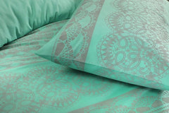 Printed Reversible Aaliyah Floral Duvet Cover Bedding Set With Pillow Case - Home, Furniture & DIY:Bedding:Bedding Sets & Duvet Covers - British D'sire