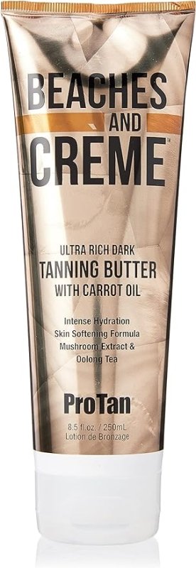 Pro Tan Beaches and Cream Ultra Rich Dark Tanning Butter with Carrot Oil (250ml) - British D'sire Main image