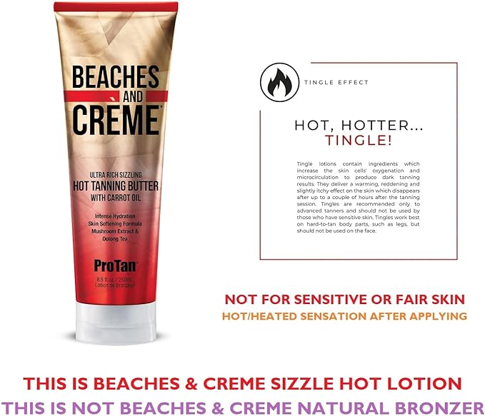 Pro Tan Beaches and Creme Ultra Rich Hot Tanning Butter with Carrot Oil (250ml) Secondary image