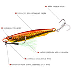 PROBEROS LF103 Simulation Metal Sea Fishing Bait, Specification: 60g(F With Hook) - British D'sire