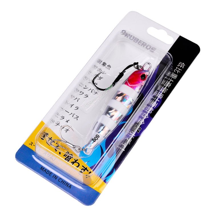 PROBEROS LF103 Simulation Metal Sea Fishing Bait, Specification: 60g(F With Hook) - British D'sire