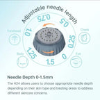 Professional Microneedling at Home 0 - 1.5mm Adjustable Derma Stamp - AESTHETIC DERMA ROLLER SYSTEM - British D'sire
