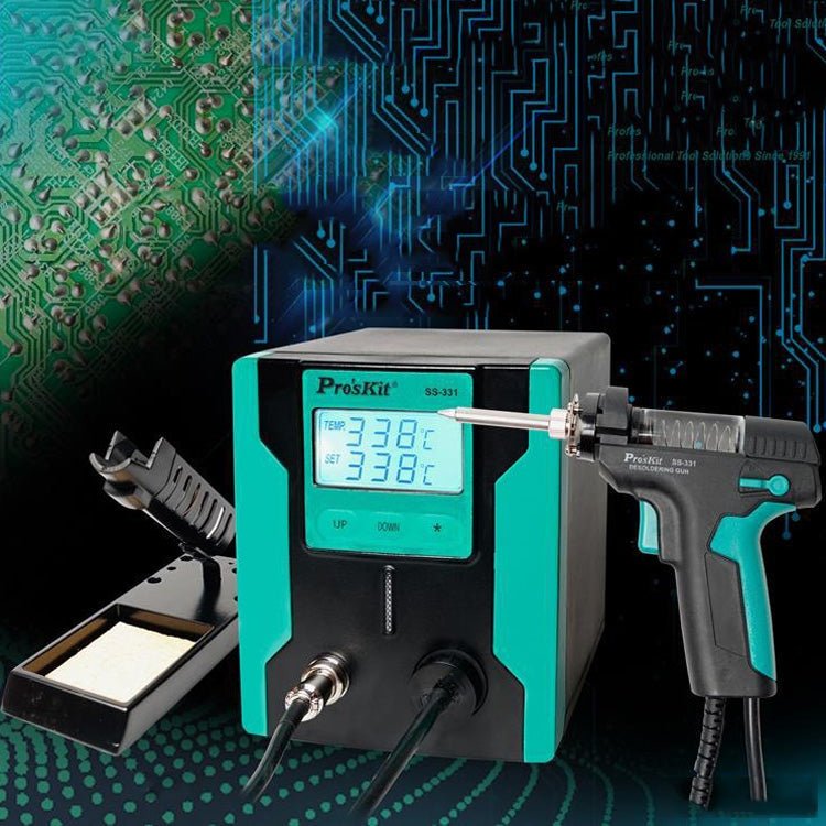 ProsKit SS - 331H Electric Heat Tin Suction Device Fully Automatic Suction Pump Desoldering Machine - pump - British D'sire Main image