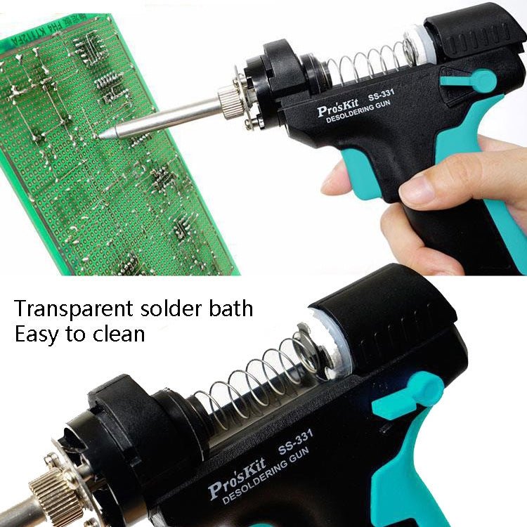 ProsKit SS - 331H Electric Heat Tin Suction Device Fully Automatic Suction Pump Desoldering Machine - pump - British D'sire