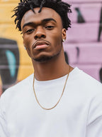 PROSTEEL Men Sturdy Cuban Chain Necklace, 3/6/9/12mm, 14" 18" 20 Length Stainless Steel Gold Plated/316L Stainless Steel/Black (Send Box) - Unisex Jewellery - British D'sire