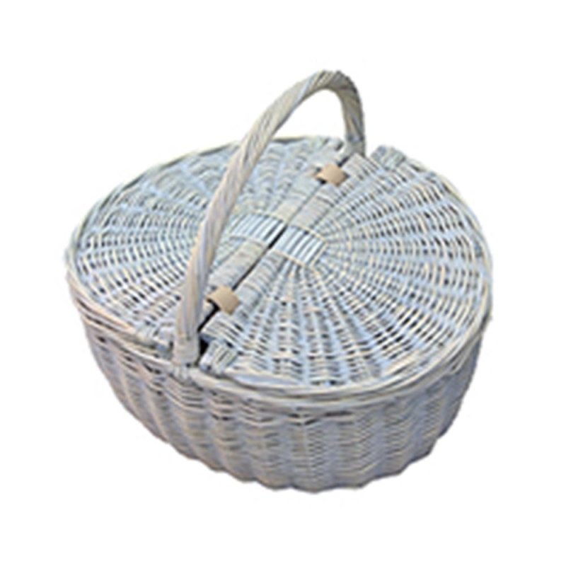 Provence Double Lidded Empty Picnic Basket - Empty Picnic Baskets - British D'sire
