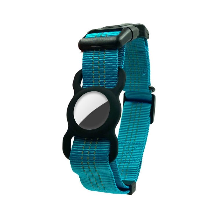 PUGGA GG1002 Polyester Dog GPS Device Protector Collar For AirTag, Size: L(Blue) - British D'sire Main image