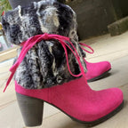 Pulpeux Fuchsia suede long boot - Last pairs 37 AND 38! - Long Boot - British D'sire