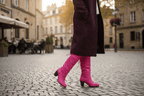 Pulpeux Fuchsia suede long boot - Last pairs 37 AND 38! - Long Boot - British D'sire