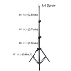 PULUZ 1.1m Height Tripod Mount Holder for Vlogging Video Light Live Broadcast Kits - British D'sire