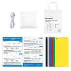PULUZ 20cm Include 2 LED Panels Folding Portable 1100LM Light Photo Lighting Studio Shooting Tent Box Kit with 6 Colors Backdrops (Black, White, Yellow, Red, Green, Blue), Unfold Size: 24cm x 23cm x 23cm - British D'sire