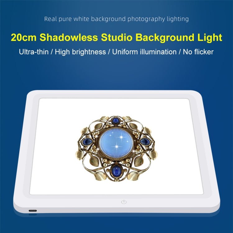 PULUZ 20cm LED Shadowless Light Pad for Photo Studio Box Secondary image