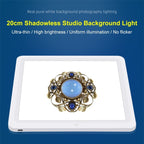 PULUZ 20cm LED Shadowless Light Pad for Photo Studio Box - British D'sire