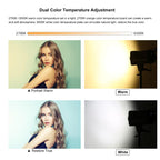PULUZ 220V 120W Studio Video Light Dual Color Temperature Built-in Dissipate Heat System with Remote Control(EU Plug) - British D'sire
