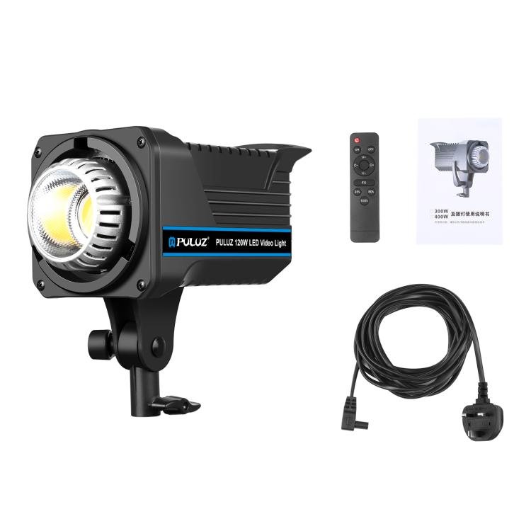 PULUZ 220V 120W Studio Video Light Dual Color Temperature Built-in Dissipate Heat System with Remote Control(UK Plug) - British D'sire
