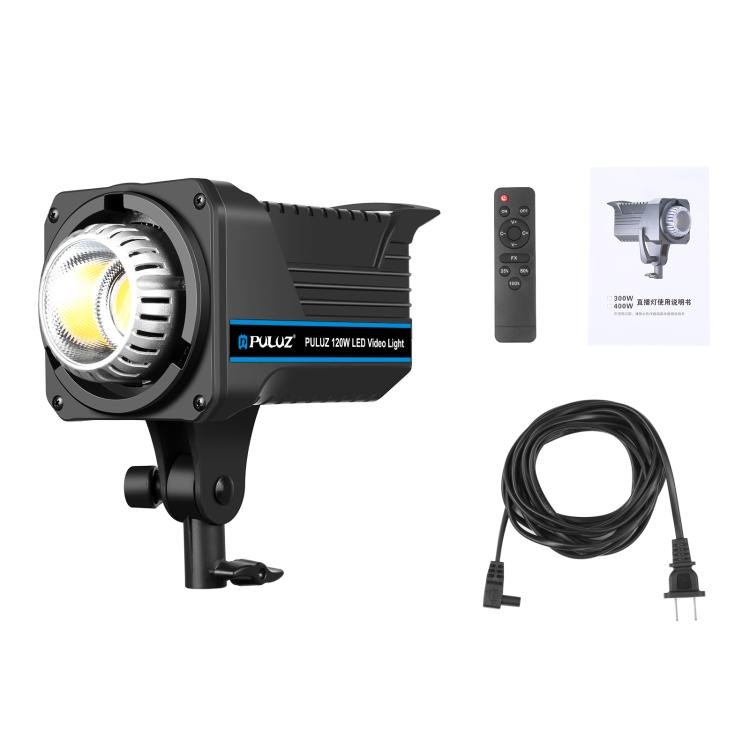 PULUZ 220V 120W Studio Video Light Dual Color Temperature Built-in Dissipate Heat System with Remote Control(US Plug) - British D'sire