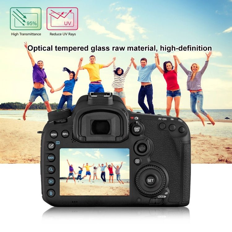 PULUZ 2.5D 9H Tempered Glass Film for Canon EOS 7D Mark II / 7D / N2 / PSN / Nikon V1 / P520 / S9400 / S680 / COOLPIX S6500 / S5200 / Samsung WB35F / OLYMPUS VG170 / 1DIV / Fuji S205 / Casio ZR70 / FC500S - British D'sire