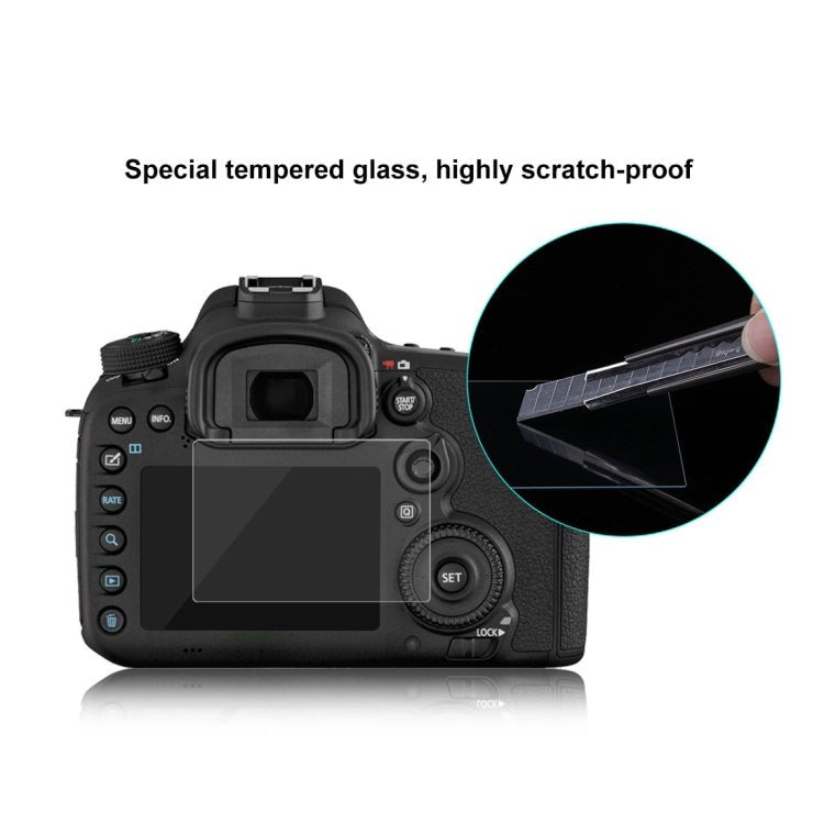 PULUZ 2.5D 9H Tempered Glass Film for Canon EOS 7D Mark II / 7D / N2 / PSN / Nikon V1 / P520 / S9400 / S680 / COOLPIX S6500 / S5200 / Samsung WB35F / OLYMPUS VG170 / 1DIV / Fuji S205 / Casio ZR70 / FC500S - British D'sire
