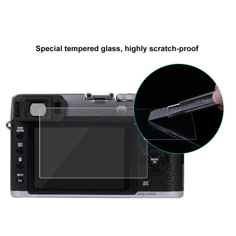 PULUZ 2.5D 9H Tempered Glass Film for Fujifilm X100T, Compatible with Fujifilm XE2 / XE2S / X100F - British D'sire