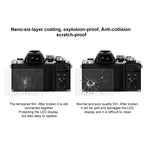 PULUZ 2.5D 9H Tempered Glass Film for Olympus EM10 / II / III / OM-D / EM-1/ II / III / E-P5 / E-PL7 / E-PL8 / 8 / 9 EM5 II / PEN-F / EM1X, Nikon 1V3, Panasonic GF6 / G99 / GX7III GX8 / GH3, Fujifilm X-H1 - British D'sire