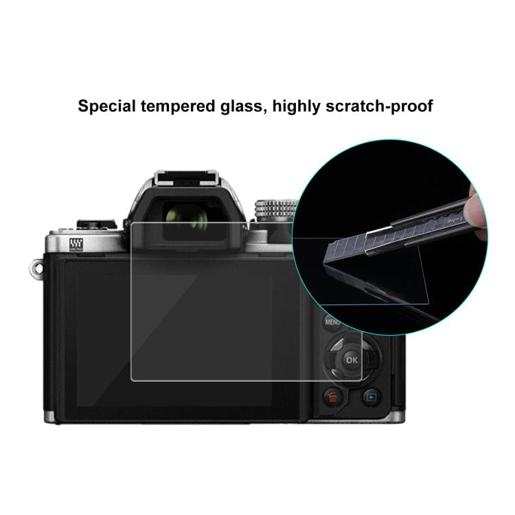 PULUZ 2.5D 9H Tempered Glass Film for Olympus EM10 / II / III / OM-D / EM-1/ II / III / E-P5 / E-PL7 / E-PL8 / 8 / 9 EM5 II / PEN-F / EM1X, Nikon 1V3, Panasonic GF6 / G99 / GX7III GX8 / GH3, Fujifilm X-H1 - British D'sire