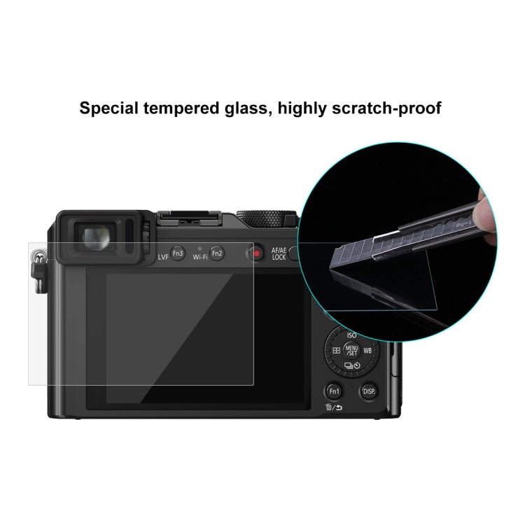 PULUZ 2.5D 9H Tempered Glass Film for Panasonic DMC-LX100, Compatible with Panasonic TX1 / TX2 / LX100II / LX100 / GF2 / GF3 / GF5 / GF6 / WEA / GM1 / FL1GK / GX7 / GF9 / GF8 / GF7 / GM1S / TZ70 / T ... X-E3, Nikon S2 / XS10, Casio ZS240 / ZS210 / ZS190 - British D'sire