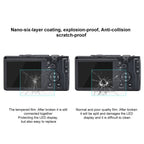 PULUZ 2.5D 9H Tempered Glass Film for Ricoh GR II / GR, Compatible with Casio ZS29 / ZS28 / ZS27 / Z550, Panasonic SZ10, Sony A58 / 55 / DSC-WX60 / DSC-W730, Canon IXY210 / A3300 / SX70 / S90 / G1X - British D'sire