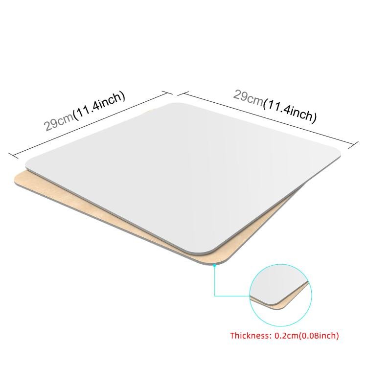 PULUZ 29cm Photography Acrylic Reflective Display Table Background Board(White) - British D'sire