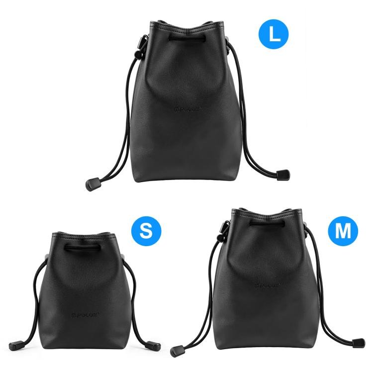 PULUZ Camera Protective Inner Bag Thick Padded Carrying Pouch with Shoulder Strap for Mirrorless & DSLR Cameras, Size: L (Black) - British D'sire