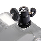 PULUZ Cold Shoe Tripod Head 1/4 inch Tripod Screw Head with Lock - British D'sire